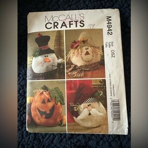 White and Orange Holiday Decor Craft Kit